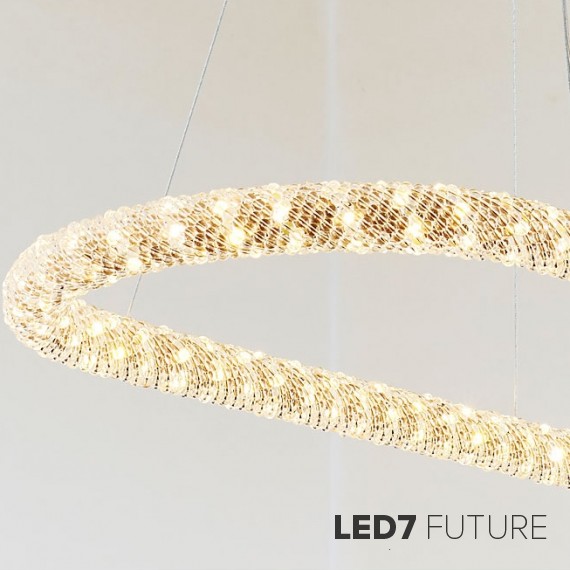 Loft Industry Modern - Diamond Rope Oval Chandelier